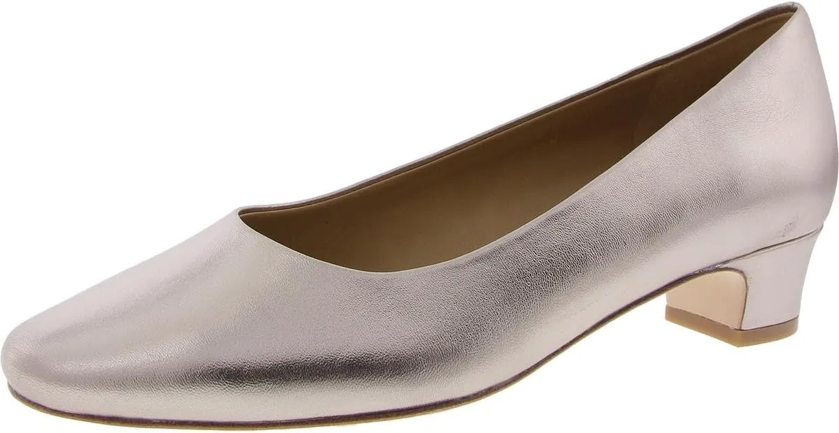 VANELi Womens Astyr Pointed Toe Block Pumps Dress Casual Low Heel 1-2" - Black