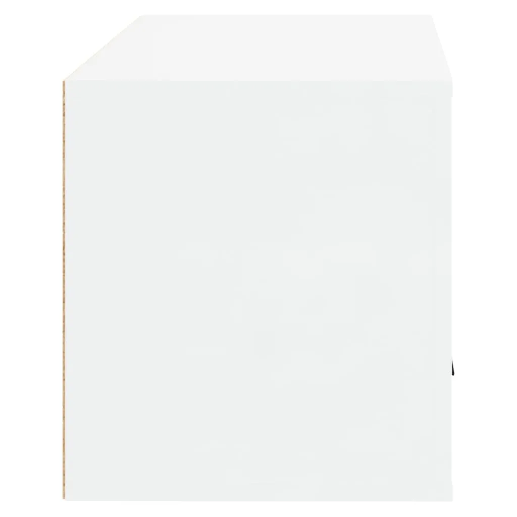 Wall-mounted Shoe Cabinet High Gloss White 70x35x38 cm Engineered Wood
