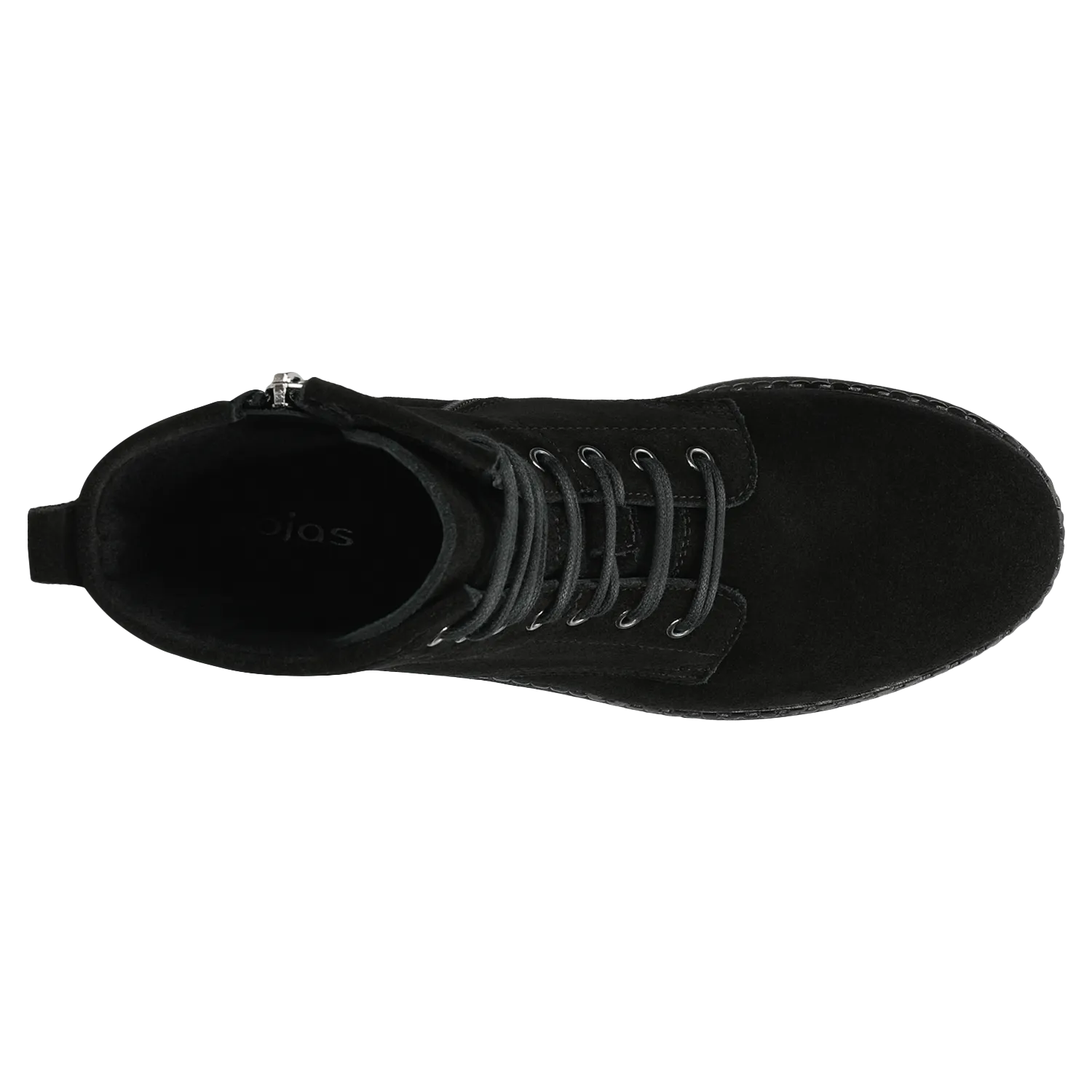 Wojas Black Leather Ankle Boots | 6400461