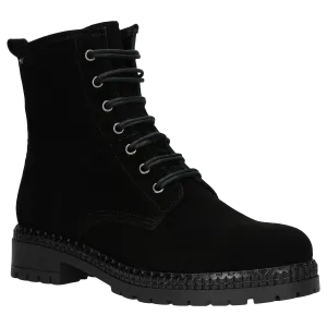 Wojas Black Leather Ankle Boots | 6400461