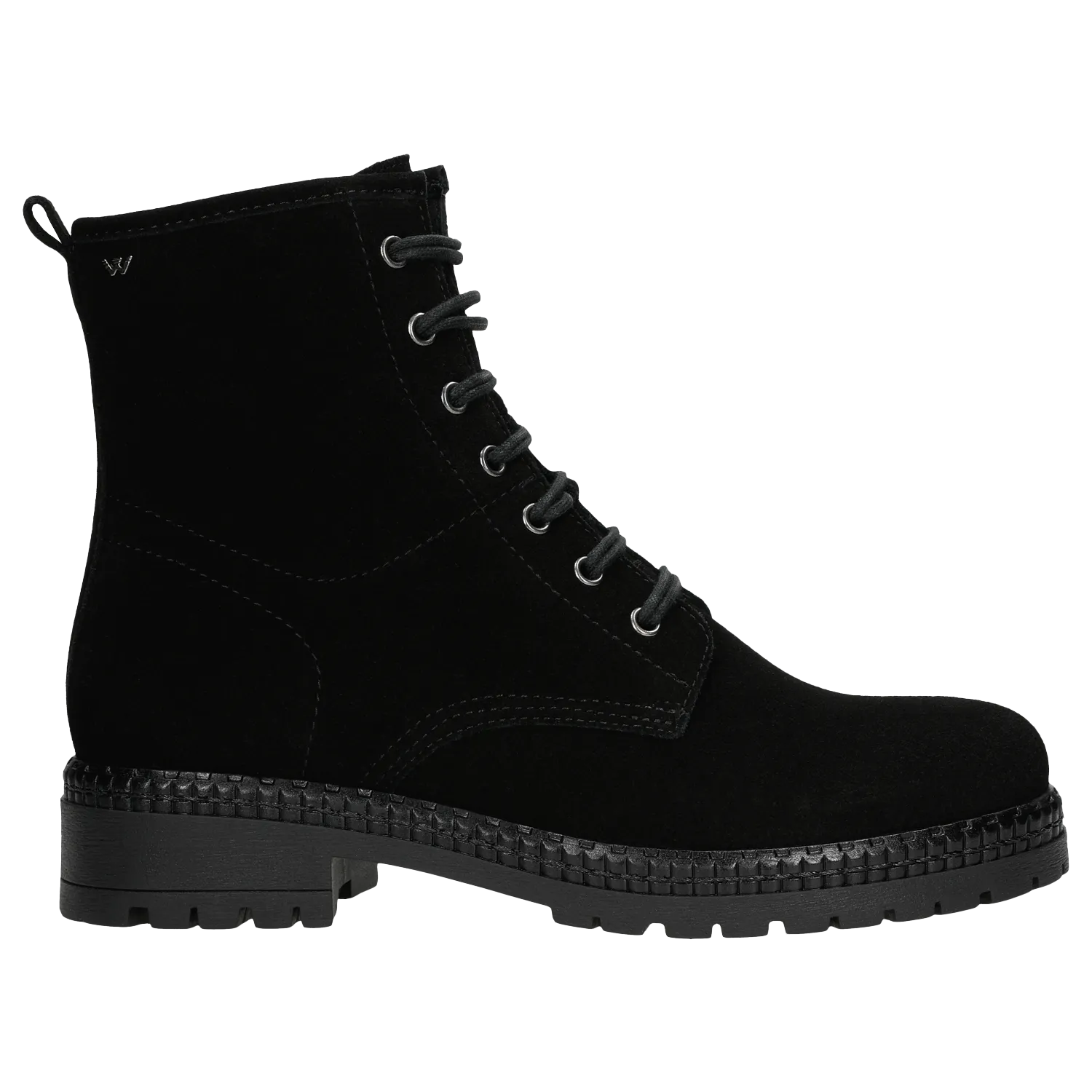 Wojas Black Leather Ankle Boots | 6400461