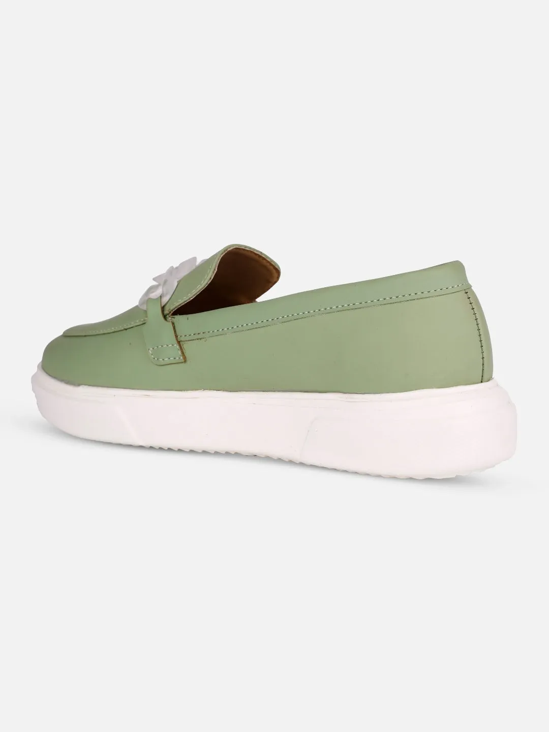 Women's Green Casual Slip On (IU1019)