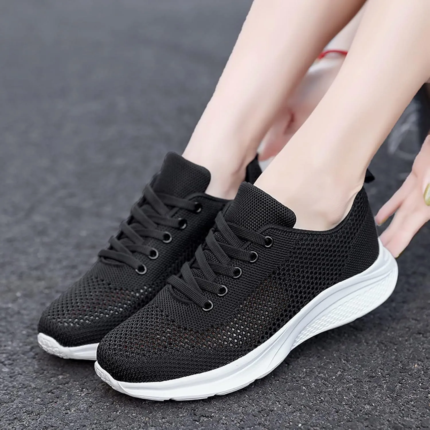 Women's Walking Sock Shoes Elastic Knit Lightweight Mens Dress Shoes Athletic Casual Slip On Shoes Slip On Sneakers Slip On Tennis Shoe Trainers Shoe