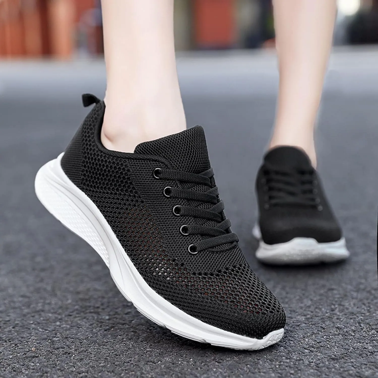 Women's Walking Sock Shoes Elastic Knit Lightweight Mens Dress Shoes Athletic Casual Slip On Shoes Slip On Sneakers Slip On Tennis Shoe Trainers Shoe