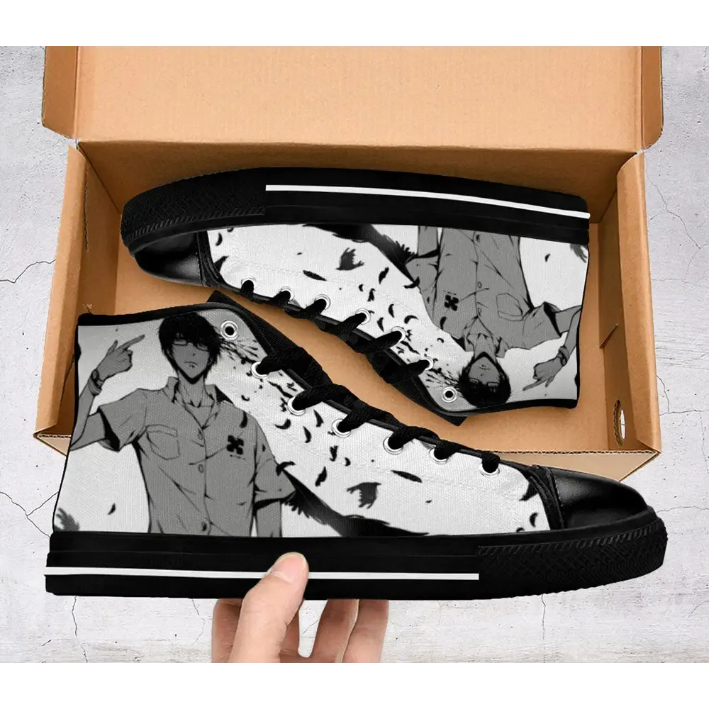 Zankyou no Terror Terror in Resonance Shoes High Top Sneakers for Kids and Adults